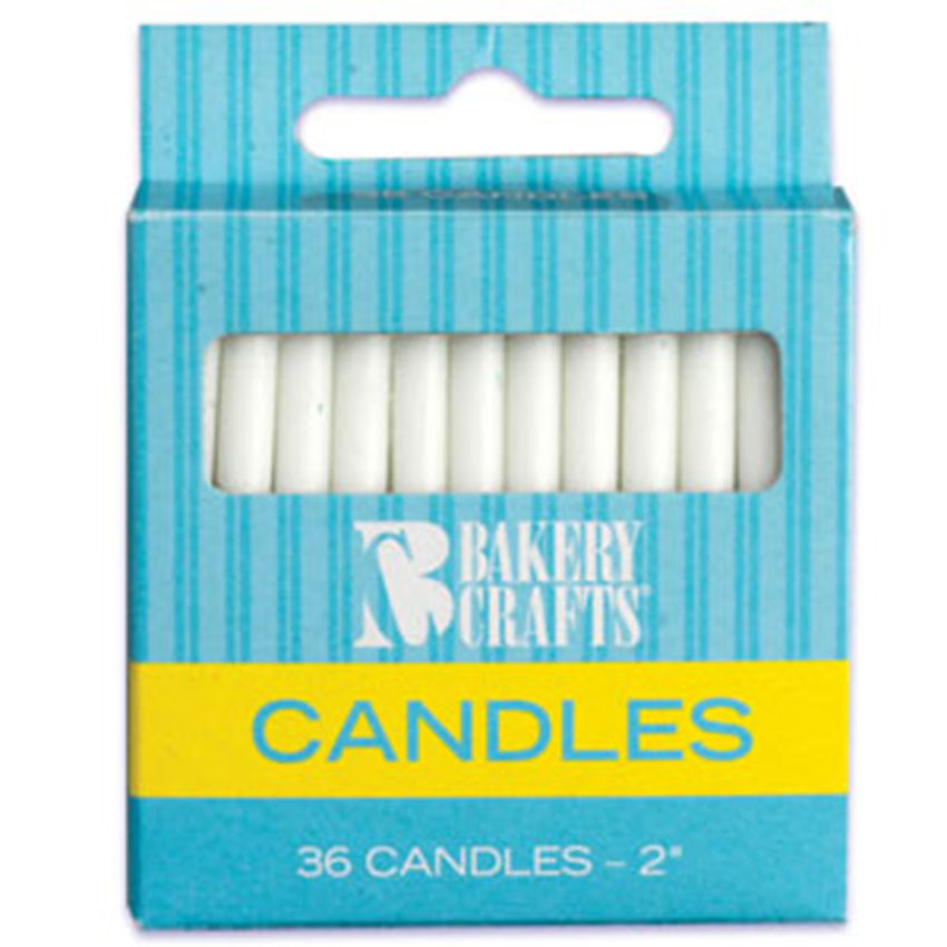 PLAIN 36 PIECES - BIRTHDAY CANDLES - WHITE - 2 HIGH | eBay