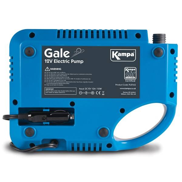 Kampa Gale 12V High Pressure Electric Pump Air Awning & Tents
